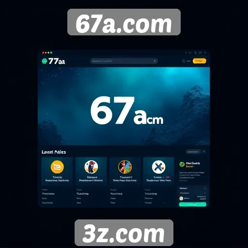 Análise da interface do site 67a.com para jogadores